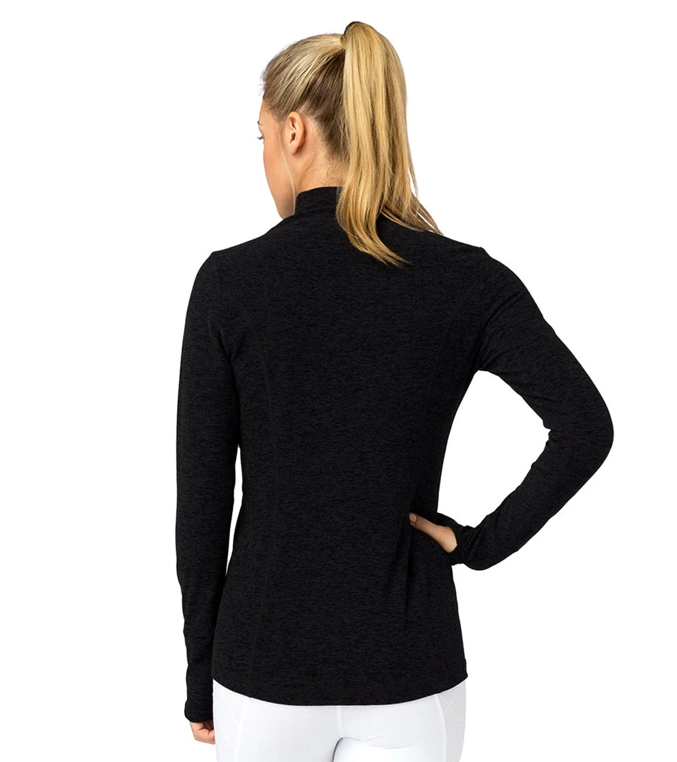 Beyond Yoga Spacedye Fitted Mock Neck Jacket Darkest Night 4 Beyond Yoga Spacedye Fitted Mock Neck Jacket Darkest Night