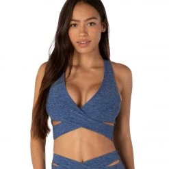 Beyond Yoga Spacedye That's A Wrap Cropped Yoga Tank Serene/Hazy Blue CLOTHING 13 Beyond Yoga Spacedye That's A Wrap Cropped Yoga Tank Serene/Hazy Blue CLOTHING