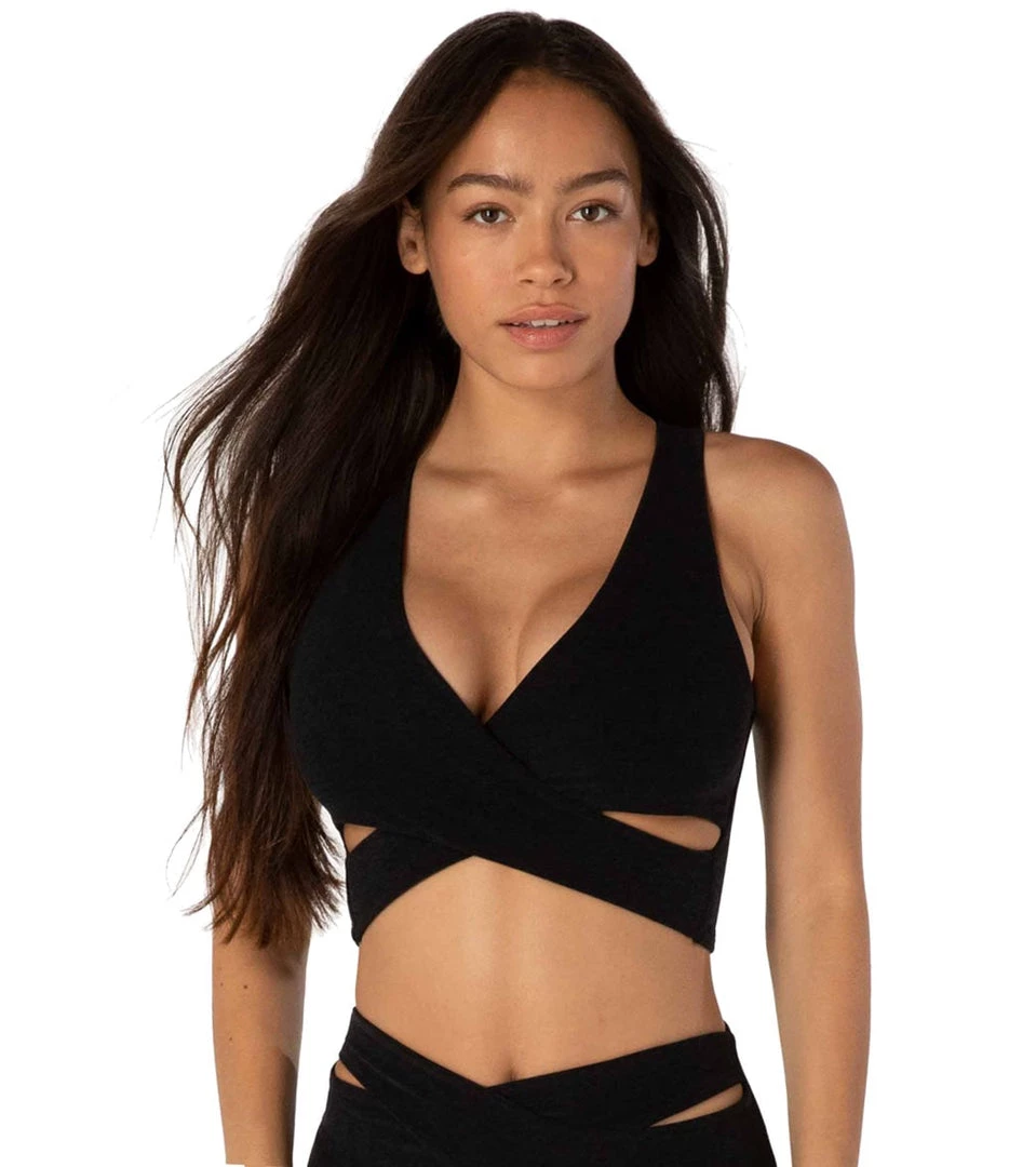 Beyond Yoga Spacedye That's A Wrap Cropped Yoga Tank Darkest Night CLOTHING 3 Beyond Yoga Spacedye That's A Wrap Cropped Yoga Tank Darkest Night CLOTHING