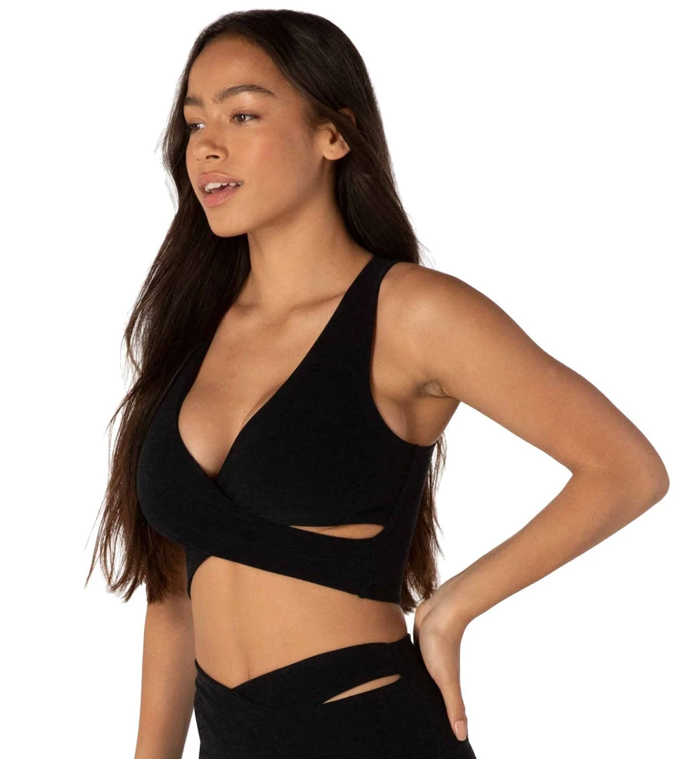 Beyond Yoga Spacedye That's A Wrap Cropped Yoga Tank Darkest Night CLOTHING 4 Beyond Yoga Spacedye That's A Wrap Cropped Yoga Tank Darkest Night CLOTHING