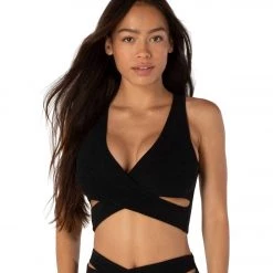 Beyond Yoga Spacedye That's A Wrap Cropped Yoga Tank Darkest Night CLOTHING 13 Beyond Yoga Spacedye That's A Wrap Cropped Yoga Tank Darkest Night CLOTHING