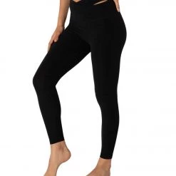 CLOTHING Beyond Yoga Spacedye That's A Wrap High Waisted 7/8 Yoga Leggings Darkest Night