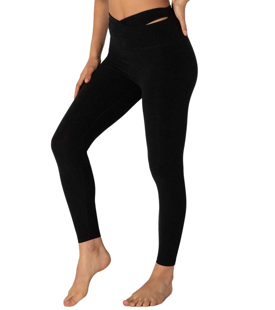 CLOTHING Beyond Yoga Spacedye That's A Wrap High Waisted 7/8 Yoga Leggings Darkest Night 4 CLOTHING Beyond Yoga Spacedye That's A Wrap High Waisted 7/8 Yoga Leggings Darkest Night