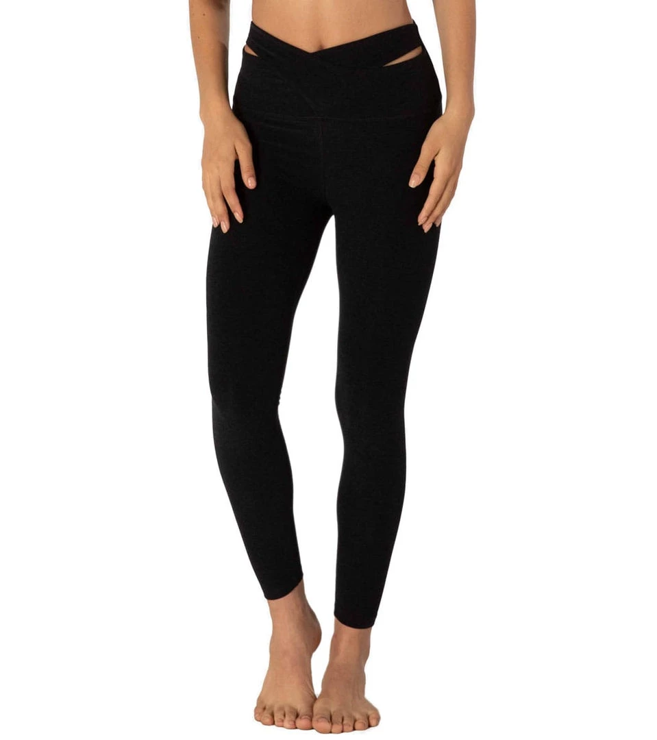 CLOTHING Beyond Yoga Spacedye That's A Wrap High Waisted 7/8 Yoga Leggings Darkest Night 8 CLOTHING Beyond Yoga Spacedye That's A Wrap High Waisted 7/8 Yoga Leggings Darkest Night