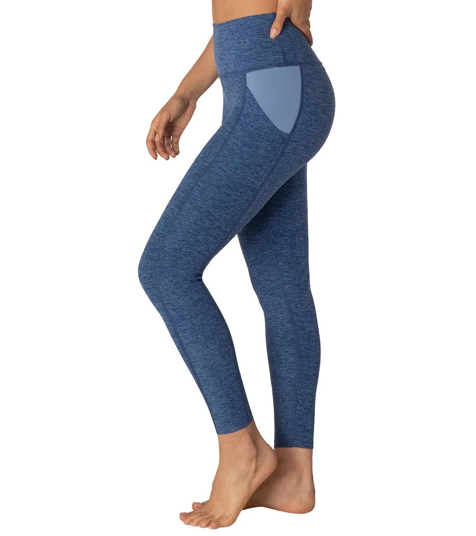 CLOTHING Beyond Yoga Spacedye In The Mix High Waisted 7/8 Yoga Leggings Serene/Hazy Blue 5 CLOTHING Beyond Yoga Spacedye In The Mix High Waisted 7/8 Yoga Leggings Serene/Hazy Blue