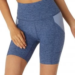 CLOTHING Beyond Yoga Spacedye In The Mix High Wasited Biker Shorts Serene/Hazy Blue