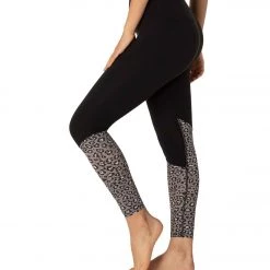 Beyond Yoga Back Me Up High Waisted 7/8 Yoga Leggings Jet Black