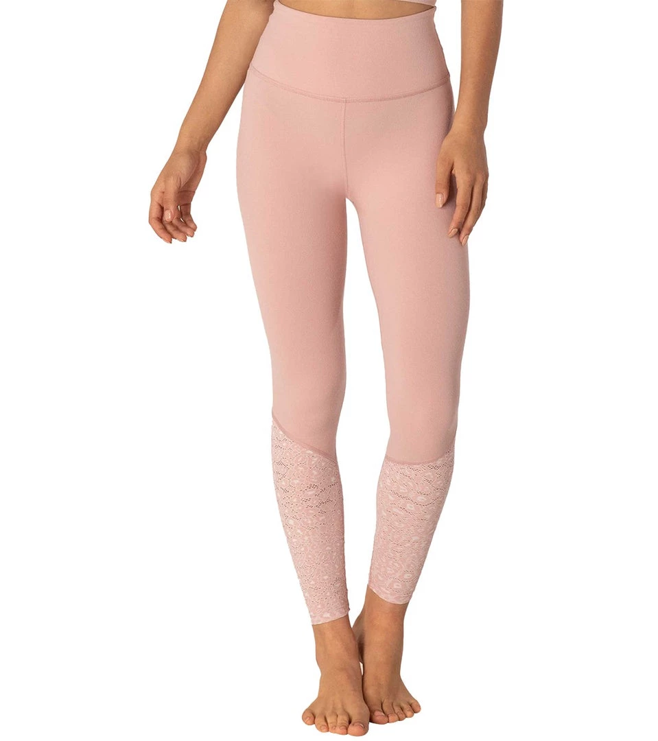 Beyond Yoga Back Me Up High Waisted 7/8 Yoga Leggings Tinted Rose CLOTHING 8 Beyond Yoga Back Me Up High Waisted 7/8 Yoga Leggings Tinted Rose CLOTHING