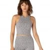 Beyond Yoga Leopard Studio Cropped Yoga Tank Top Gray 2 Beyond Yoga Leopard Studio Cropped Yoga Tank Top Gray