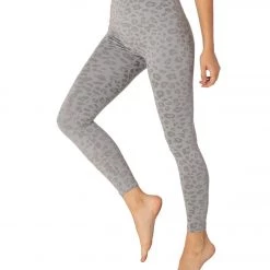 Beyond Yoga Leopard High Waisted 7/8 Yoga Leggings Gray CLOTHING