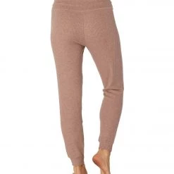 Beyond Yoga Brushed Up Lounge Around Midi Yoga Joggers Tinted Rose Heather