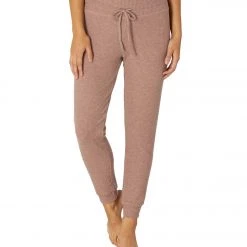 Beyond Yoga Brushed Up Lounge Around Midi Yoga Joggers Tinted Rose Heather
