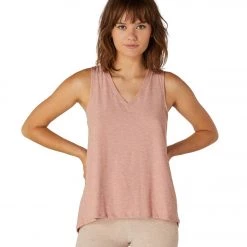 Beyond Yoga All About It Split Back Yoga Tank Tinted Rose/Pink Quartz CLOTHING