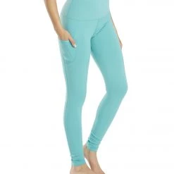 Everyday Yoga High Waisted Go-To Pocket Leggings 28" Agate Green CLOTHING