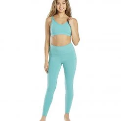 CLOTHING Everyday Yoga Radiant Solid Strappy Back Sports Bra Agate Green 12 CLOTHING Everyday Yoga Radiant Solid Strappy Back Sports Bra Agate Green