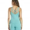 Everyday Yoga Radiant Solid Strappy Back Support Tank Agate Green