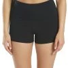 Everyday Yoga Uphold Solid High Waisted Hot Yoga Shorts 1" Black
