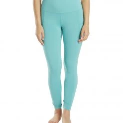 Everyday Yoga High Waisted Go-To Pocket 7/8 Leggings 25" Agate Green CLOTHING