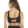 Everyday Yoga Embrace Thick Strap Sports Bra Black