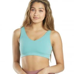 CLOTHING Everyday Yoga Embrace Thick Strap Sports Bra Agate Green