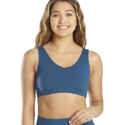 Everyday Yoga Embrace Thick Strap Sports Bra True Navy CLOTHING