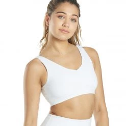 Everyday Yoga Embrace Thick Strap Sports Bra White CLOTHING