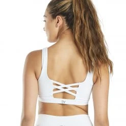 Everyday Yoga Embrace Thick Strap Sports Bra White CLOTHING