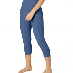 Beyond Yoga Spacedye High Waisted Yoga Capris Serene/Hazy Blue
