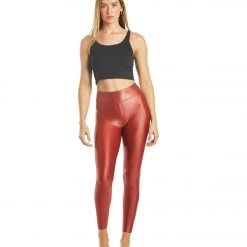 CLOTHING KORAL Lustrous High Rise Yoga Leggings Vermelho