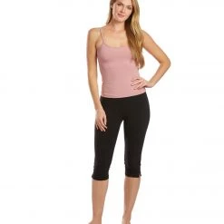 Hard Tail Bound Yoga Tank Top Pink Ruffle CLOTHING