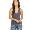 Hard Tail Deep V Yoga Tank Top Storm CLOTHING