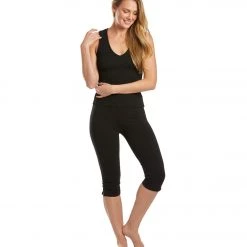 Hard Tail Deep V Yoga Tank Top Black CLOTHING