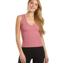 Hard Tail Deep V Yoga Tank Top Guava 15 Hard Tail Deep V Yoga Tank Top Guava