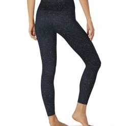 Beyond Yoga Lux High Waisted 7/8 Yoga Leggings Black Leopard CLOTHING