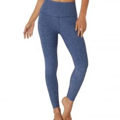 Beyond Yoga Spacedye High Waisted Caught In The Midi 7/8 Yoga Leggings Serene/Hazy Blue