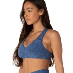 CLOTHING Beyond Yoga Spacedye Lift Your Spirits Yoga Sports Bra Serene/Hazy Blue
