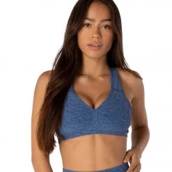 CLOTHING Beyond Yoga Spacedye Lift Your Spirits Yoga Sports Bra Serene/Hazy Blue