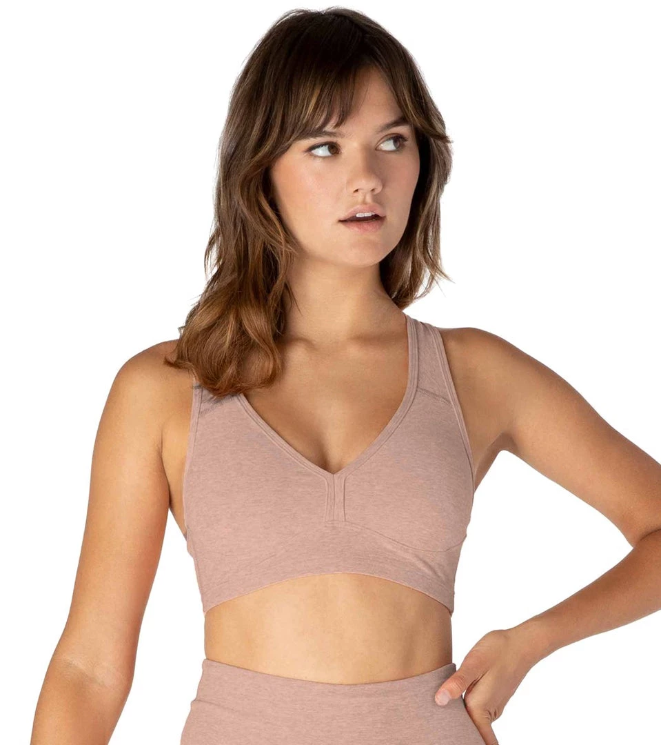 Beyond Yoga Spacedye Lift Your Spirits Yoga Sports Bra Tinted Rose/Pink Quartz CLOTHING 7 Beyond Yoga Spacedye Lift Your Spirits Yoga Sports Bra Tinted Rose/Pink Quartz CLOTHING