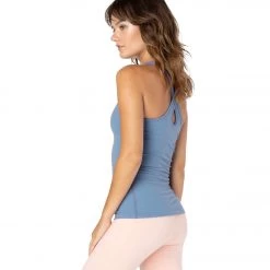 Beyond Yoga Supplex Under Lock And Keyhole Yoga Tank Top Serene Blue