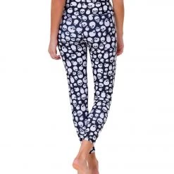 Onzie High Waisted Basic 7/8 Yoga Leggings Skulls