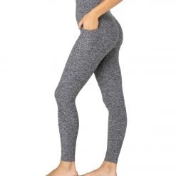 NEW ARRIVALS Beyond Yoga Spacedye Out Of Pocket High Waisted 7/8 Yoga Leggings Black/White