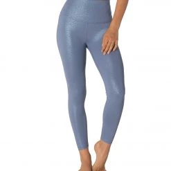 Beyond Yoga Twinkle High Waisted 7/8 Yoga Leggings Serene Blue/Blue Dizzy Twinkle CLOTHING