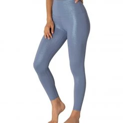 Beyond Yoga Twinkle High Waisted 7/8 Yoga Leggings Serene Blue/Blue Dizzy Twinkle CLOTHING