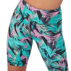 Manduka Pro High Waisted Biker Yoga Shorts Black Tropics CLOTHING