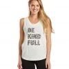 SuperLoveTees Be Kind Full Yoga Muscle Tee White CLOTHING 1 SuperLoveTees Be Kind Full Yoga Muscle Tee White CLOTHING