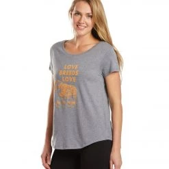SuperLoveTees Love Breeds Love Faded Crew Yoga Tee Faded Navy