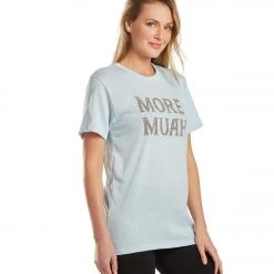 SuperLoveTees More Muah Yoga Tee Sky Blue