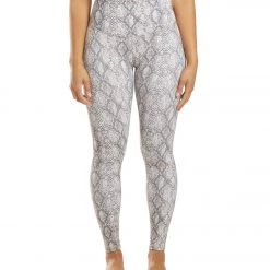 Women DYI Printed Signature Yoga Leggings Sleek Snakeskin