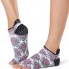 Toesox Low Rise Half-Toe Yoga Grip Socks Mantra CLOTHING