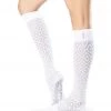 CLOTHING Toesox Knee High Scrunch Full-Toe Yoga Grip Socks Diamond Lotus